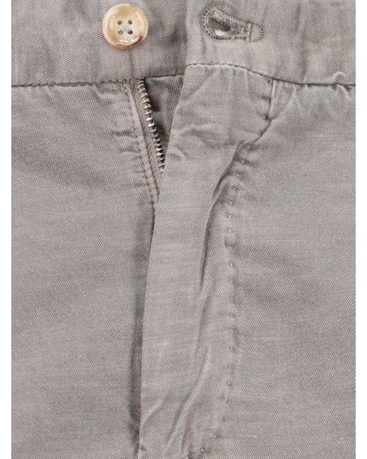 Incotex Gray Slim Trousers for men