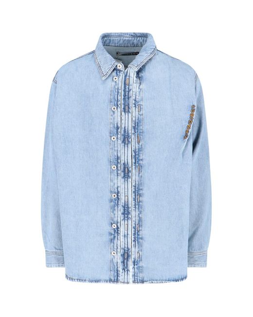 Y. Project Blue 'hook And Eye' Shirt Jacket for men