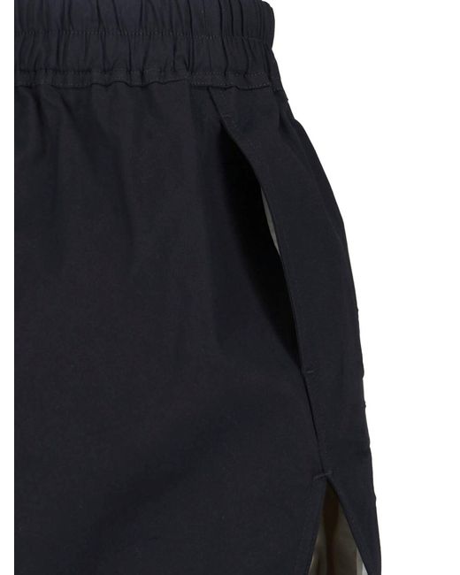 Rick Owens Blue Cotton Shorts for men