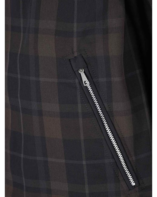 Our Legacy Black Plaid Zip Hoodie for men
