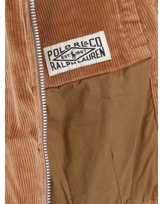 Polo Ralph Lauren Brown Corduroy Padded Jacket