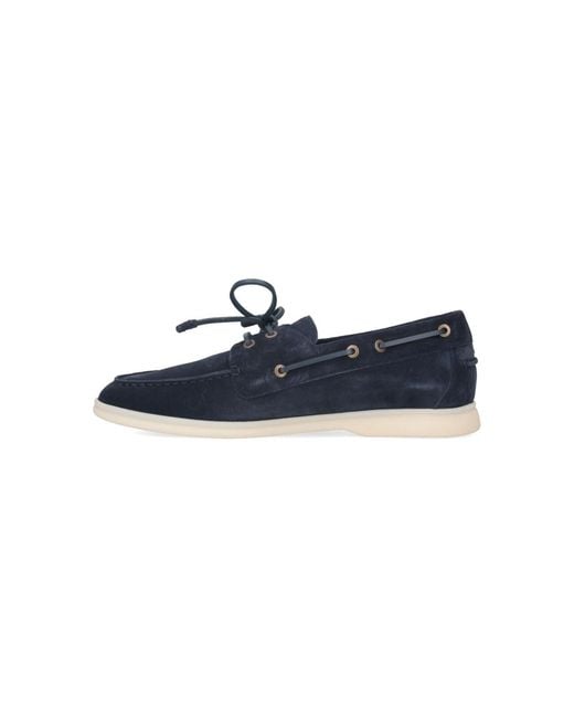 Loro Piana Blue 'Sea-Sail Walk' Loafers for men