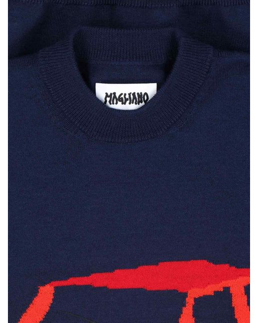 Magliano Blue 'Pandino' Sweater for men