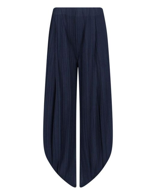 Giorgio Armani Blue Trousers Polyester