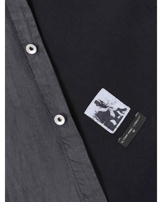 Rick Owens Blue Button Shirt for men