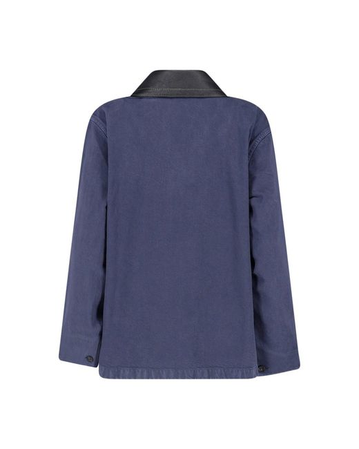 Miu Miu Blue Single-Breasted Jacket