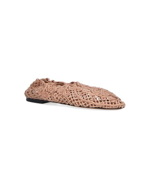 Odissi White Ballet Flats "Iris"