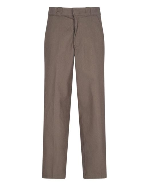 Dickies Brown Multi-Pocket Wide Pants for men