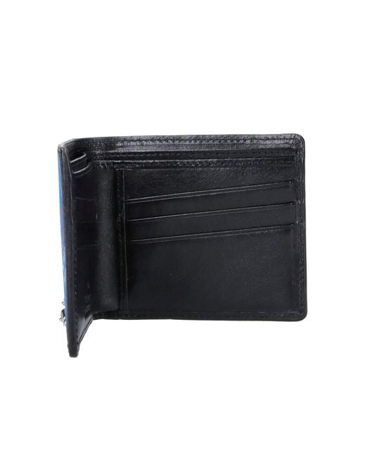 Vivienne Westwood Blue Bi-Fold Logo Wallet for men
