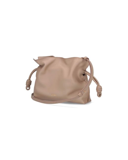 Borsa Mini "Flamenco Clutch" di Loewe in Natural