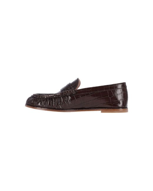 Stuart Weitzman Brown Luxury Leather Ballet Flats For