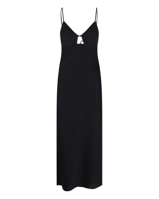Filippa K Satin Maxi Dress in Black Lyst