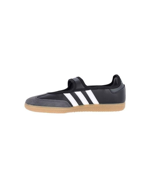 Adidas Black Low-Top Leather Sneakers