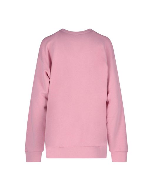 Gucci Pink Print Crew Neck Sweatshirt