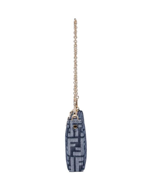 Fendi White Shoulder Pouch "Baguette"