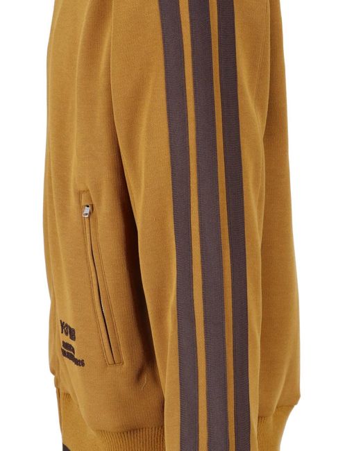 Y-3 Brown X Wales Bonner Zip Logo Sweatshirt