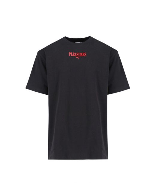 X Plesures T-Shirt Logo di PUMA in Black da Uomo