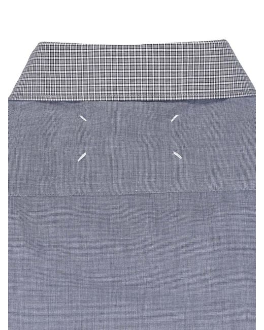 Maison Margiela Blue Layered Shirt for men
