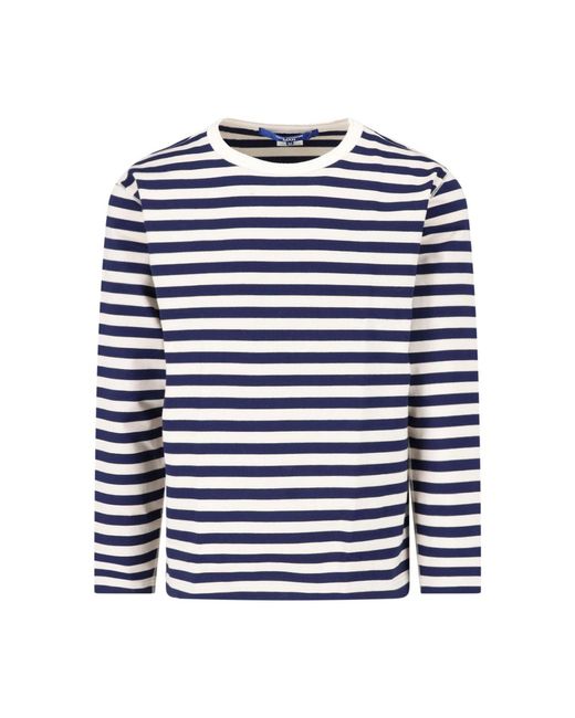 Junya Watanabe Blue Striped Sweater for men
