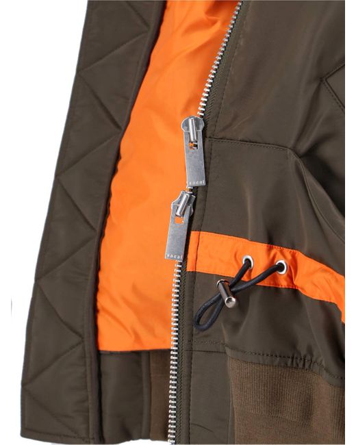 Sacai Brown Nylon Blouson