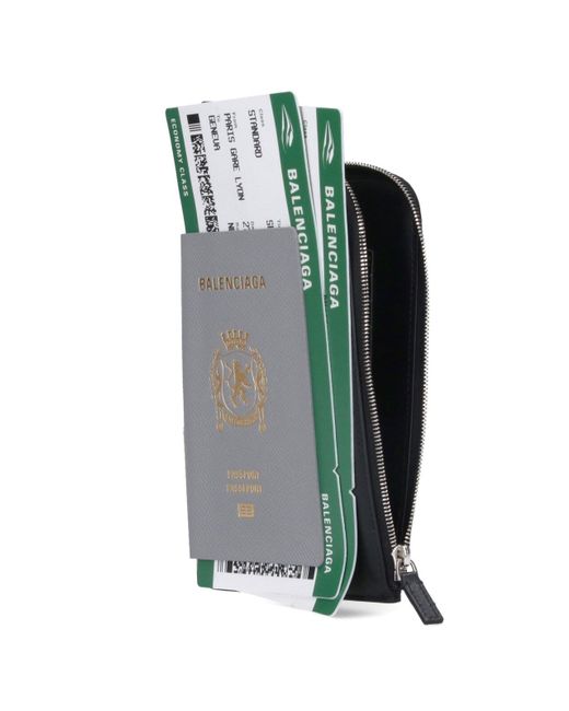 Balenciaga Blue Wallets Calf Leather for men