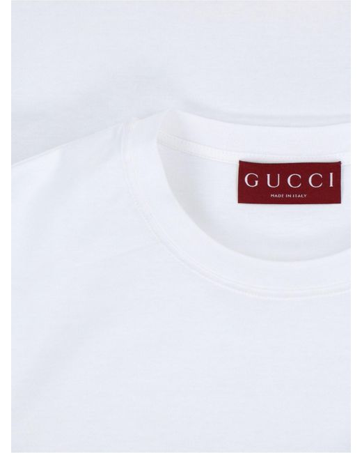 T-Shirt Logo di Gucci in White