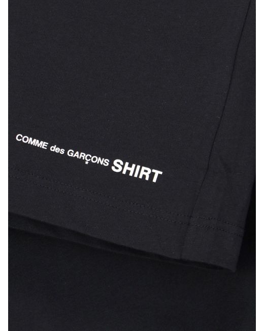 T-Shirt Basic di Comme des Garçons in Black da Uomo