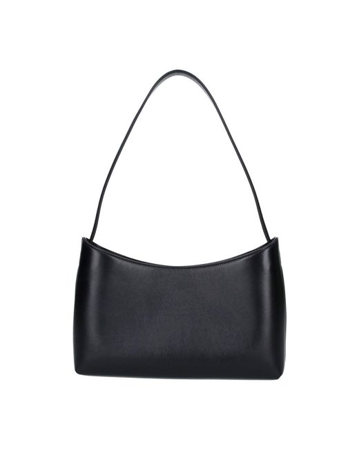 The Row Black Shoulder Bag "Alma Baguette"