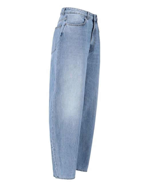 Rohe Blue Wide Rounded Jeans