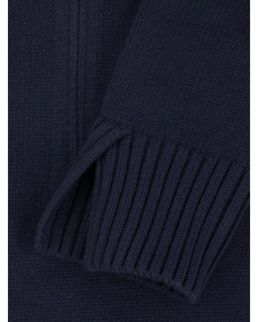 Loro Piana Blue Zip Sweater "Parksville"
