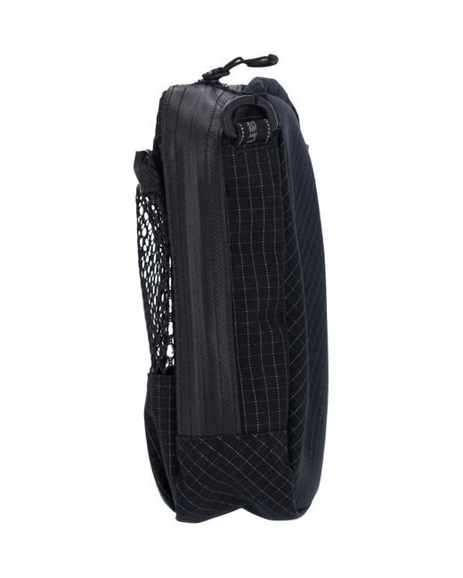 And Wander Black 'Reflective' Crossbody Pouch Bag for men