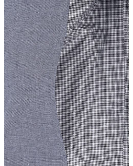Maison Margiela Blue Layered Shirt for men