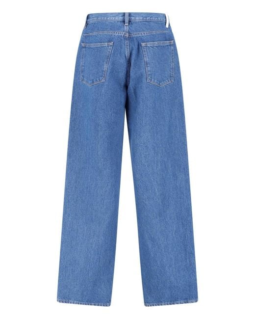 Jil Sander Blue Straight-Leg Classic Five-Pocket Jeans for men