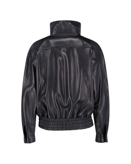 Giacca In Pelle Di Agnello di Saint Laurent in Black