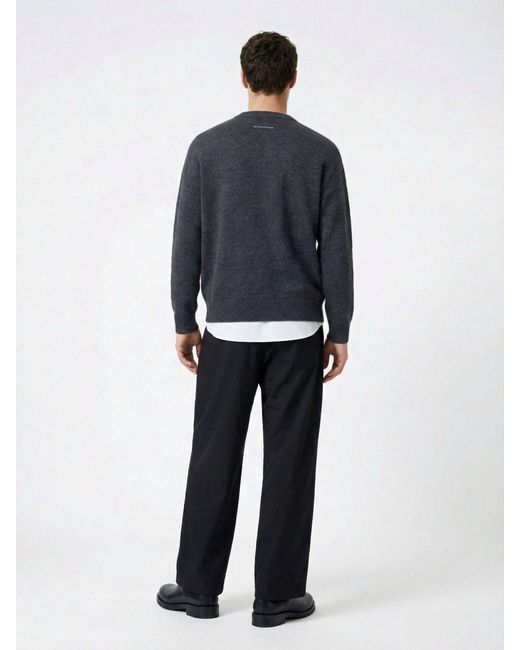 MM6 by Maison Margiela Blue Logo Sweater for men
