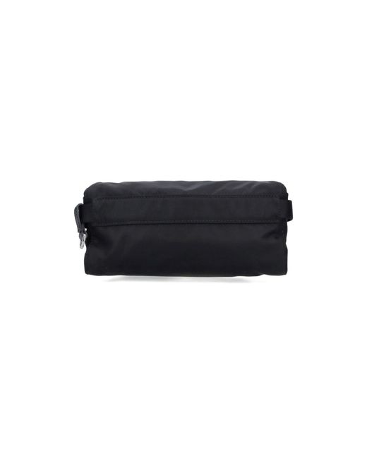 Prada Black Logo Waist Bag for men
