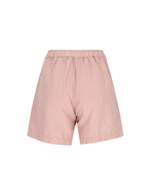 Finamore 1925 Pink Silk And Cotton Shorts