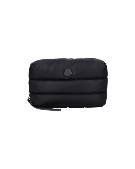 Moncler Black Padded Pouch "Caradoc" for men