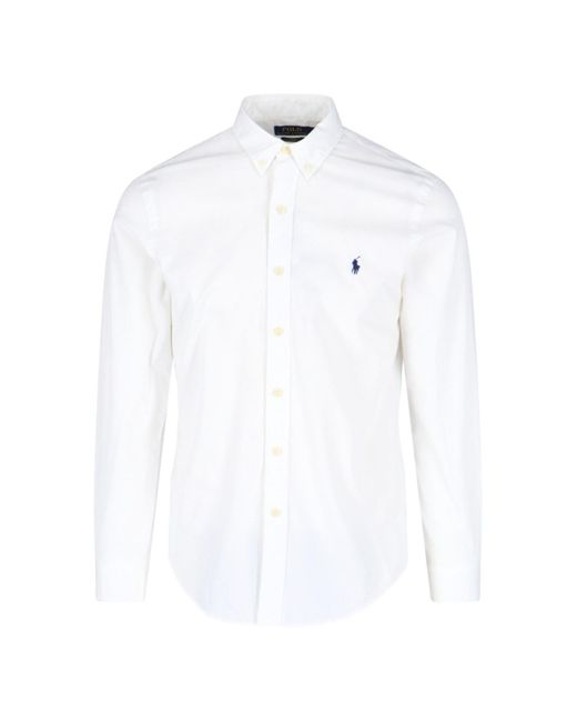 Polo Ralph Lauren Logo Shirt in White for Men | Lyst UK
