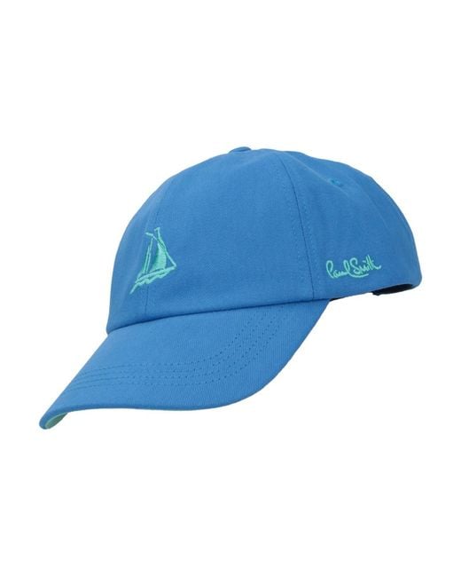 Paul Smith Blue Hats Cotton for men