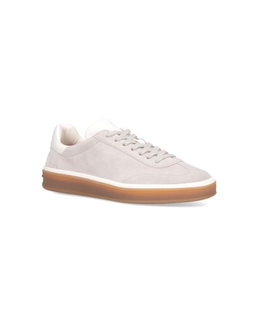 Loro Piana White "tennis Walk" Sneakers