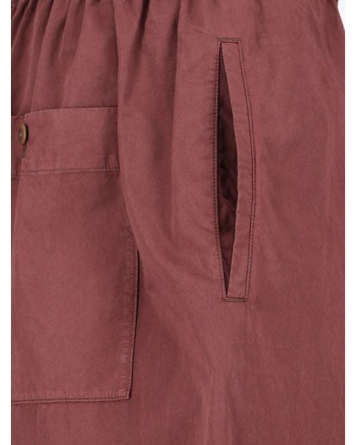 Lemaire Red Trousers for men