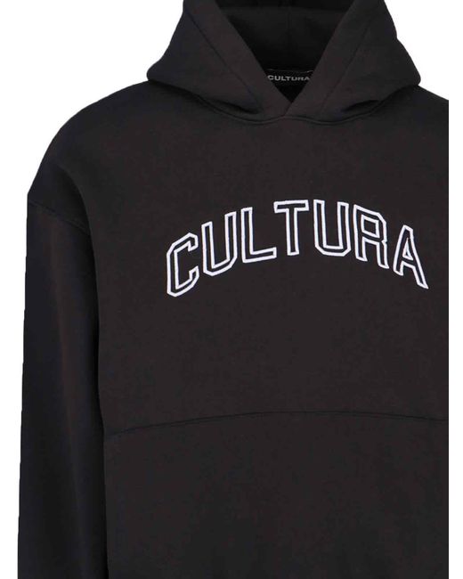 Cultura Black Logo Print Sweatshirt for men