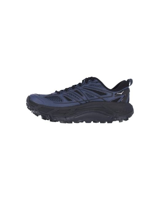 Hoka One One Blue Sneakers Fabric