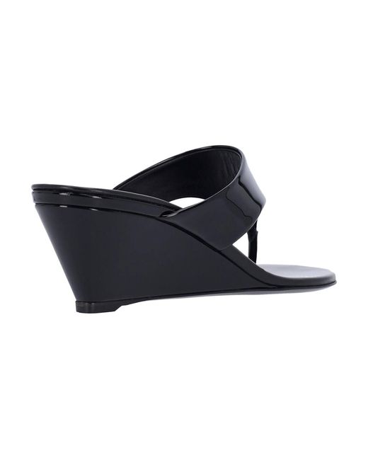Prada Blue Logo Sandals