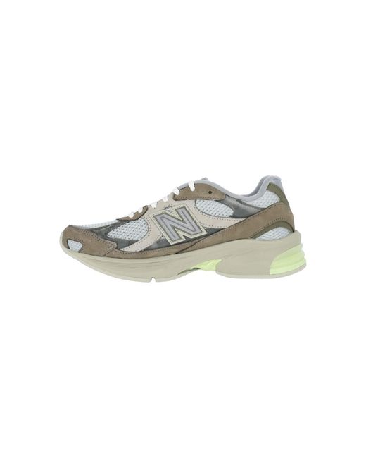 New Balance Green Sneakers Leather