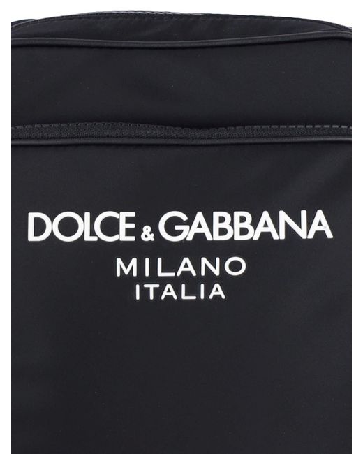 Borsa Tracolla Logo di Dolce & Gabbana in Black da Uomo