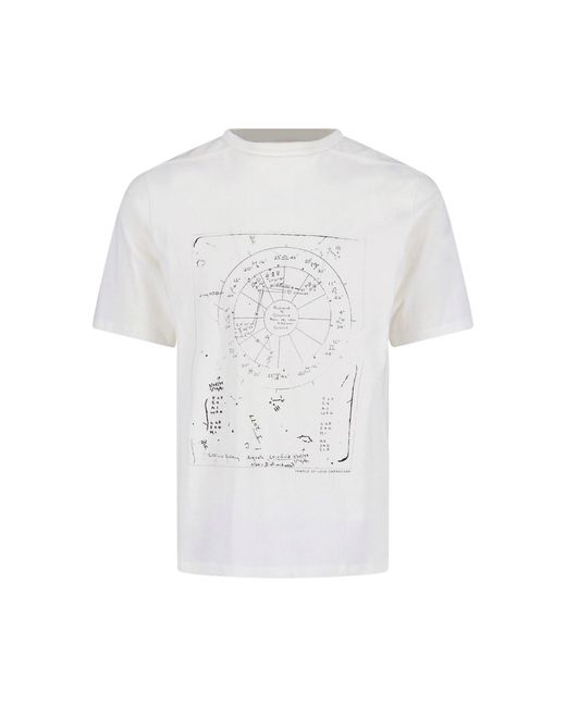 Rick Owens White T-Shirt "Temple Brad T" for men