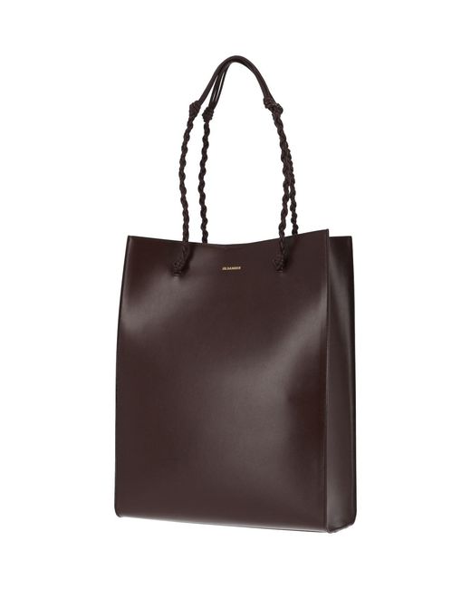 Borsa Tote "Tangle" di Jil Sander in Brown