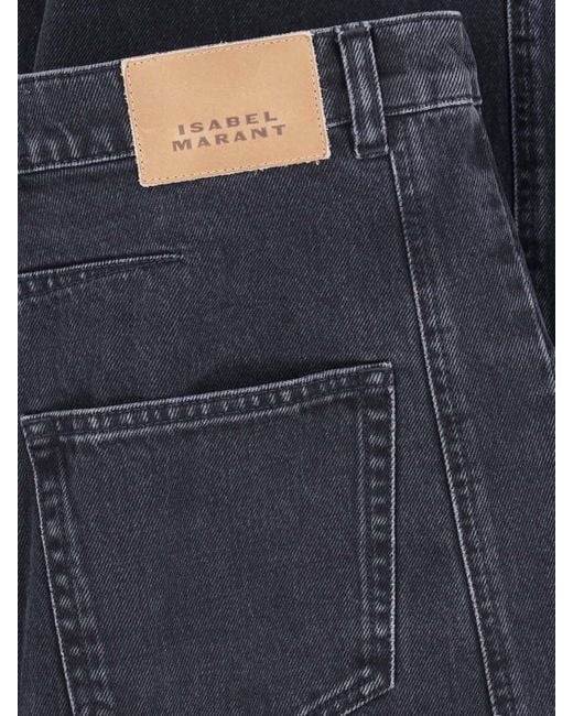Isabel Marant Blue Wide Jeans